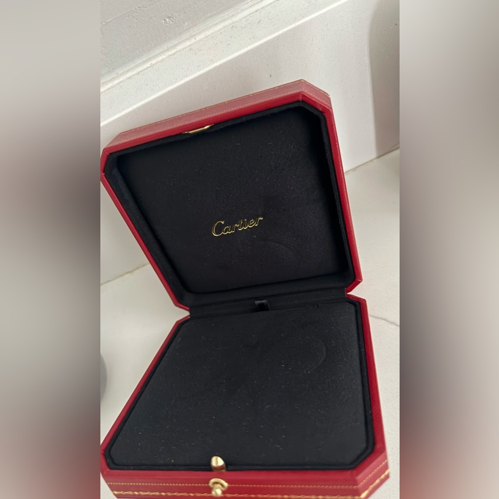 Cartier Red Jewelry Box (5x5 in) – Authentic Luxury Packaging for Fine Jewelry